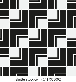  Vector seamless pattern. Modern stylish texture. Repeating geometric tiles with squares.