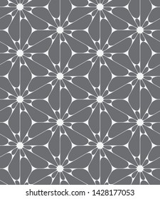 Vector seamless pattern. Modern stylish texture. Repeating geometric hexagons.