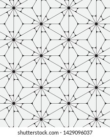 Vector seamless pattern. Modern stylish texture. Repeating geometric hexagons.