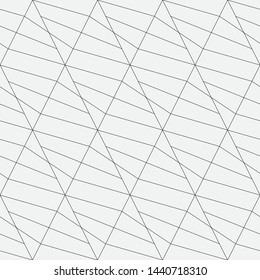  Vector seamless pattern. Modern stylish texture. Repeating geometric tiles with a grid of rhombuses.