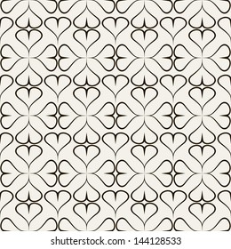 Vector seamless pattern. Modern stylish texture. Repeating geometric tiles with dotted rhombus