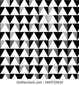 Vector seamless pattern. Modern stylish texture. Repeated geometric tiles with triangles
