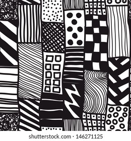 Vector seamless pattern. Modern stylish texture. Repeating abstract background