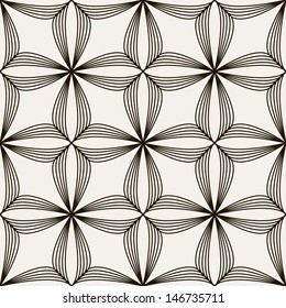 Vector seamless pattern. Modern stylish texture. Repeating geometric tiles