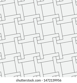  Vector seamless pattern. Modern stylish texture. Repeating geometric tiles with squares.