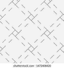  Vector seamless pattern. Modern stylish texture. Repeating geometric tiles with squares.