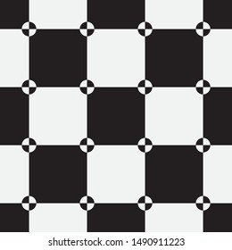  Vector seamless pattern. Modern stylish texture. Repeating geometric tiles with squares.