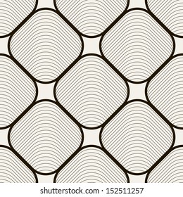 Vector seamless pattern. Modern stylish texture. Repeating geometric tiles with dotted rhombus