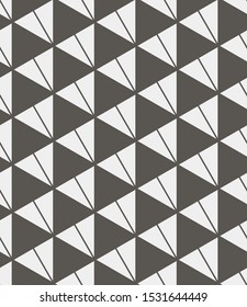  Vector seamless pattern. Modern stylish texture. Repeating geometric tiles with triangles.