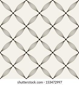 Vector seamless pattern. Modern stylish texture. Repeating geometric tiles with linear rhombuses