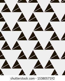  Vector seamless pattern. Modern stylish texture. Repeating geometric tiles with triangles.