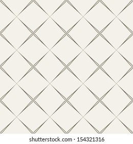 Vector seamless pattern. Modern stylish texture. Repeating geometric tiles with linear rhombuses