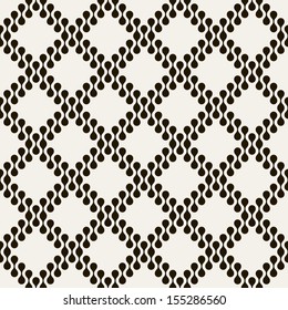 Vector seamless pattern. Modern stylish texture. Repeating geometric tiles with weave rhombuses