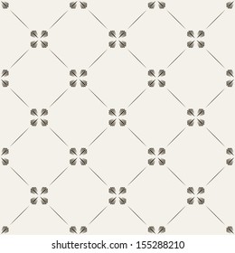Vector seamless pattern. Modern stylish texture. Repeating geometric tiles with geometric flowers