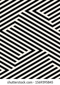 Vector seamless pattern. Modern stylish texture. Repeating geometric background. Striped bold diagonal grid. Linear graphic design.