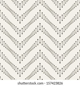 Vector seamless pattern. Modern stylish texture. Repeating geometric tiles with ornate zigzag
