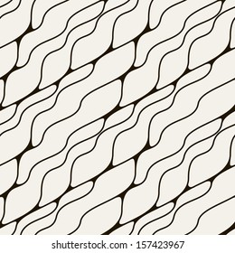 Vector seamless pattern. Modern stylish texture. Endless abstract mesh. Hand drawn background