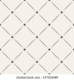 Vector seamless pattern. Modern stylish texture. Repeating geometric tiles with geometric flowers