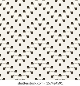Vector seamless pattern. Modern stylish texture. Repeating geometric tiles with dotted zigzag