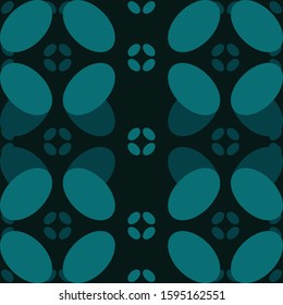 Vector seamless pattern. Modern stylish abstract texture. Repeating geometric tiles from beautiful leafs. Use is also textile design.