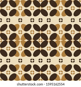 Vector seamless pattern. Modern stylish abstract texture. Repeating geometric tiles from beautiful leafs. Use is also textile design.