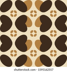 Vector seamless pattern. Modern stylish abstract texture. Repeating geometric tiles from beautiful leafs. Use is also textile design.