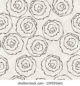 Vector seamless pattern. Modern stylish texture. Endless abstract background