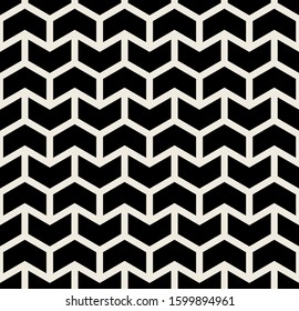 Vector seamless pattern. Modern stylish texture. Repeating geometric background with bold zigzag. Classic simple chevron.