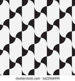  Vector seamless pattern. Modern stylish texture. Repeating geometric tiles from smooth elements.