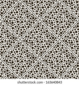 Vector seamless pattern. Modern stylish texture. Repeating abstract background with chaotic dots