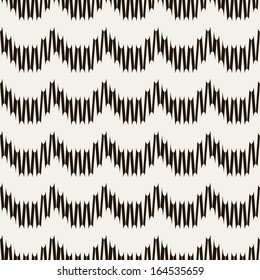 Vector seamless pattern. Modern stylish texture. Repeating geometric tiles with dotted zigzag