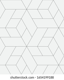  Vector seamless pattern. Modern stylish texture. Repeating geometric tiles with hexagonal grid.