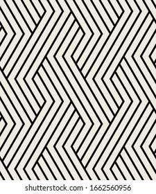 Vector seamless pattern. Modern stylish texture. Repeating geometric background. Striped thin zigzag elements. Can be used as swatch for illustrator.