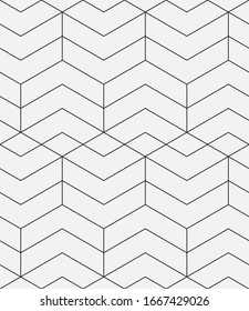  Vector seamless pattern. Modern stylish texture. Repeating geometric tiles with a grid of the corners.