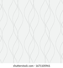  Vector seamless pattern. Modern stylish texture with wavy stripes. Geometric abstract background.