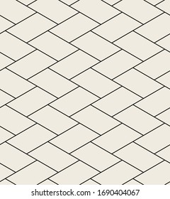 Vector seamless pattern. Modern stylish bold texture. Repeating geometric tiles with thin linear weaved elements.