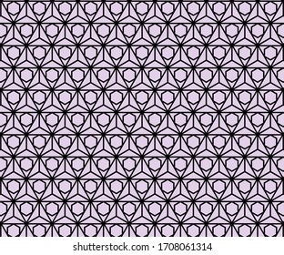 Vector seamless pattern. Modern stylish texture with monochrome trellis. Repeating geometric triangular grid. Simple graphic design.
