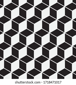 Vector seamless pattern. Modern stylish texture. Repeating geometric tiles with hexagonal grid.