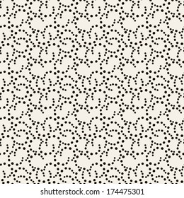 Vector seamless pattern. Modern stylish texture. Repeating abstract background with chaotic dots