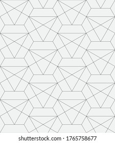  Vector seamless pattern. Modern stylish texture. Repeating geometric hexagons.