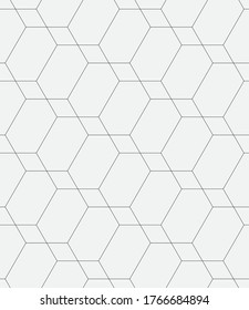  Vector seamless pattern. Modern stylish texture. Repeating geometric hexagons.