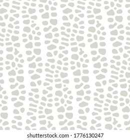 Vector seamless pattern. Modern stylish texture. Subtle abstract background. Bionic natural spotty wavy texture.