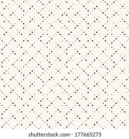 Vector seamless pattern. Modern stylish texture. Repeating geometric tiles with dotted rhombuses