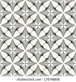 Vector seamless pattern. Modern stylish texture. Repeating geometric tiles with rhombuses