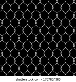 Vector seamless pattern. Modern stylish pattern. Abstract background. Repeating grid with undulating waves.
