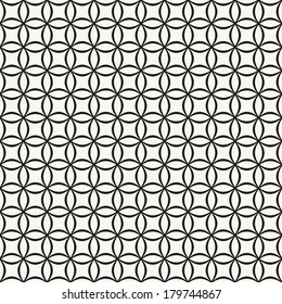 Vector seamless pattern. Modern stylish texture. Repeating abstract background
