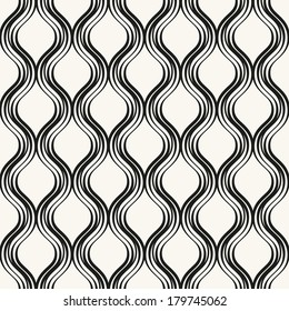 Vector seamless pattern. Modern stylish texture. Repeating abstract background