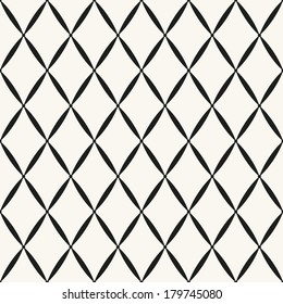 Vector seamless pattern. Modern stylish texture. Repeating geometric tiles with rhombuses