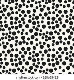 Vector seamless pattern. Modern stylish texture. Repeating abstract background with chaotic spots