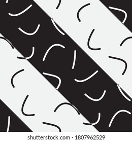  Vector seamless pattern. Modern stylish texture with wavy stripes. Geometric abstract background.